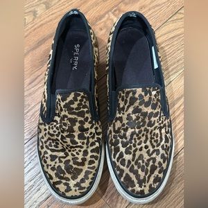 Sperry Leopard Calf Hair shoes